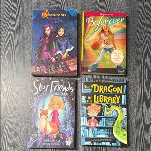 Children's Book Bundle - Assorted Kids Stories (Purple, Red, Blue, Black)